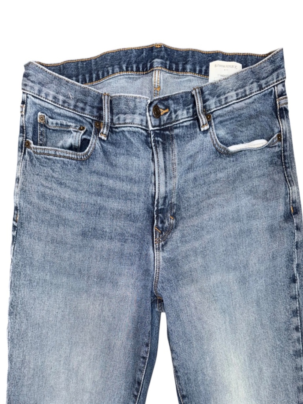 Banana Republic Men’s Standard Jean Slim Fit Blue Denim Stretch 36W x 32L